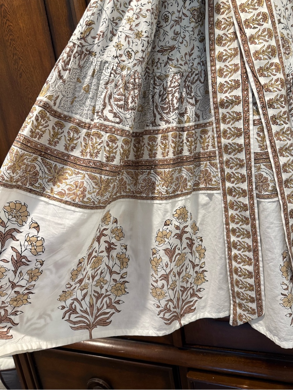 Sue Sartor Flounce Parterre Dress in Teak and Sienna - Picture 7 of 7